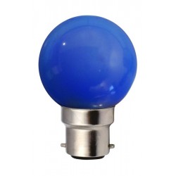 Ampoule G45 B22 1W BLEU...