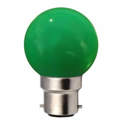 Ampoule G45 B22 1W VERT...